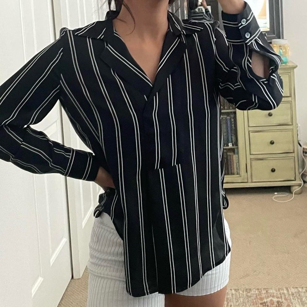Calvin Klein Striped Blouse